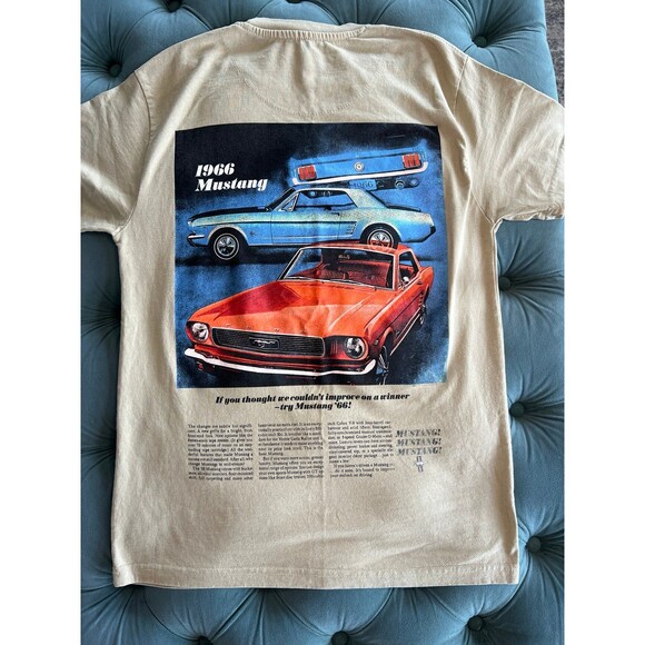 Ford Mustang 1966 ‘66 Vintage Graphic T-Shirt Racing Car Adult Medium Unisex - Picture 6 of 8